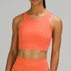 Orange Lulu Wunder Train Bra | NWOT